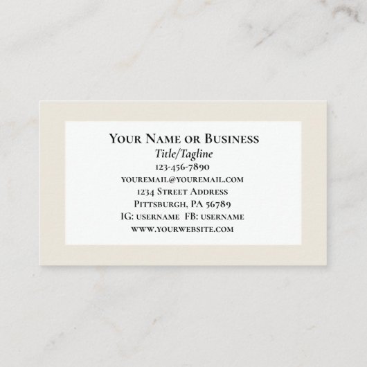 祈More Worry Less感動的引用文 名刺 (裏面)