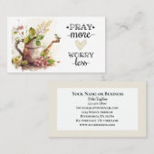 祈More Worry Less感動的引用文 名刺 (正面/裏面)