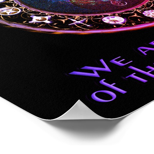 祈Peace Rainbow Colors ポスター (角)