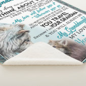 祖カスタマイズ母から孫娘に宛てた手紙 シェルパブランケット (3/4)