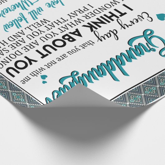 祖カスタマイズ母から孫娘に宛てた手紙 ラッピングペーパー (角)