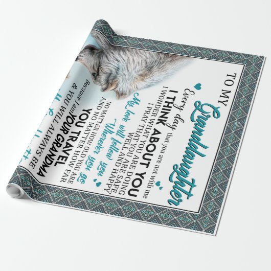 祖カスタマイズ母から孫娘に宛てた手紙 ラッピングペーパー (アンロールド)