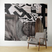 "祖先の糸のぶら下がった壁": タペストリー (インサイチュ(横))