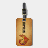 祖先の荷物のラベルに名誉を与えて下さい ラゲッジタグ (正面縦)
