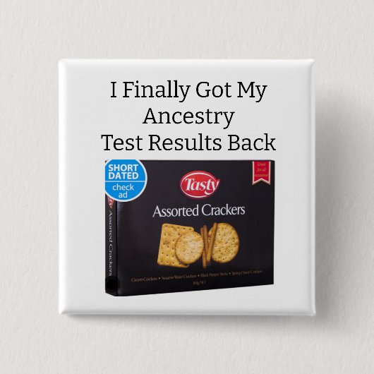 「祖先テスト結果」ボタン 缶バッジ (正面)