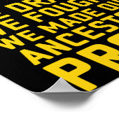 祖先誇りを持った ポスター (角)