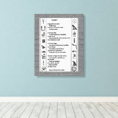 祖先 キャンバスプリント (インサイチュ (ウッドフロア))