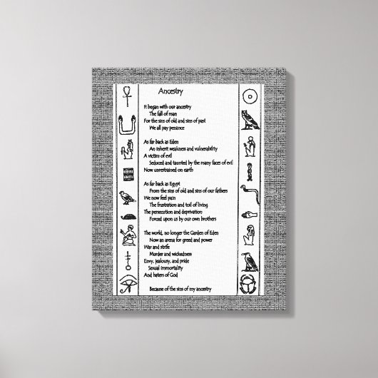 祖先 キャンバスプリント (正面)