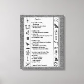 祖先 キャンバスプリント (正面)