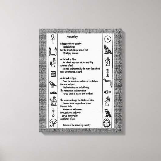 祖先 キャンバスプリント (正面)