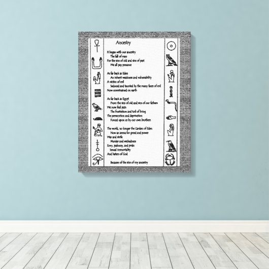 祖先 キャンバスプリント (インサイチュ (ウッドフロア))