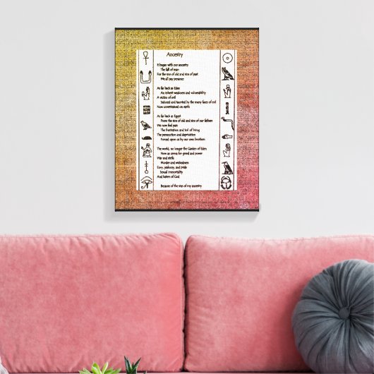 祖先 キャンバスプリント (インサイチュ (リビング))