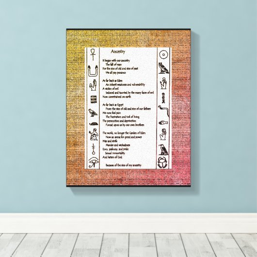 祖先 キャンバスプリント (インサイチュ (ウッドフロア))