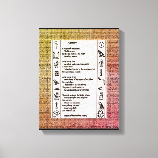 祖先 キャンバスプリント (正面)