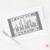 祖先 長方形シール (封筒)