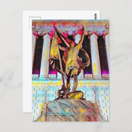 『祖国のため』インディアナ州戦争記念油彩画 ポストカード