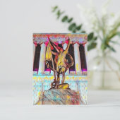 『祖国のため』インディアナ州戦争記念油彩画 ポストカード (スタンド正面)