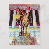 『祖国のため』インディアナ州戦争記念油彩画 ポストカード (正面)