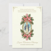 祖国の聖母よ、クリスマスの祈りを捧げます。 シーズンカード (正面)