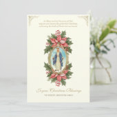 祖国の聖母よ、クリスマスの祈りを捧げます。 シーズンカード (スタンド正面)