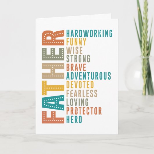 祖国はあらゆるパパの力に敬意を表 カード (正面)