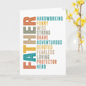 祖国はあらゆるパパの力に敬意を表 カード (黄色い花)