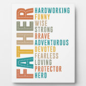 祖国はあらゆるパパの力に敬意を表 フォトプラーク (正面)