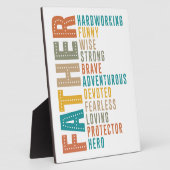 祖国はあらゆるパパの力に敬意を表 フォトプラーク (側面)