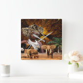 祖国 スクエア壁時計 (ホーム)