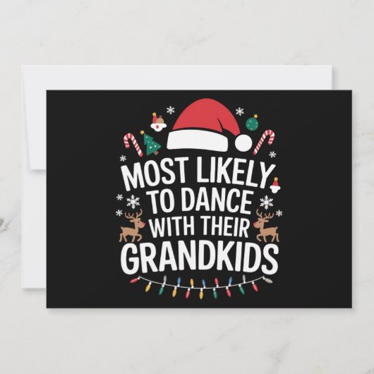 祖孫一緒に踊る可能性が最も高い家族 シーズンカード (正面)