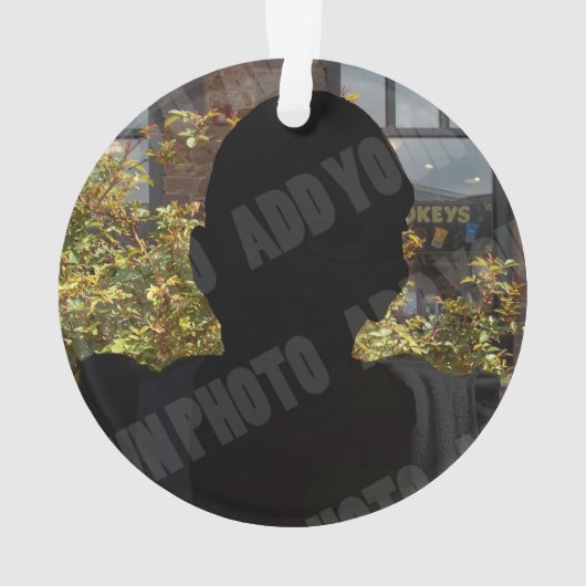 祖最高の父母が2人の写真のクリスマス オーナメント (裏面)