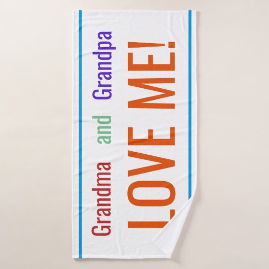 祖母および祖父は私を愛します バスタオル (バスタオル)