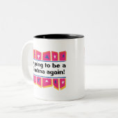 祖母があることを再度行くこと! ツートーンマグカップ (正面左)