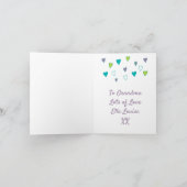 祖母が大好きな理由をカスタマイズ カード (内部)