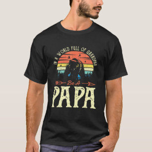 祖母でいっぱいの世界のメンズはパパパパビーBe Tシャツ