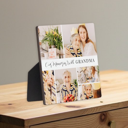 祖母との思い出 現代の写真コラージュ フォトプラーク