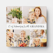 祖母との思い出 現代の写真コラージュ フォトプラーク (正面)