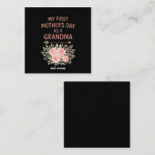 祖母と可愛い母おもしろいの日 スクエア名刺 (正面/裏面)