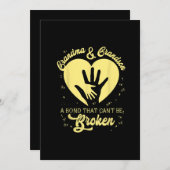 祖母と孫 壊れない絆 招待状 (正面/裏面)