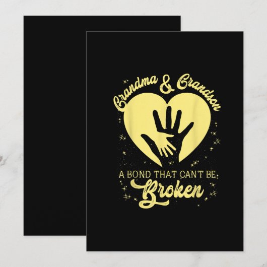 祖母と孫　壊れない絆 招待状 (正面/裏面)