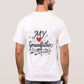 祖母と祖父 Tシャツ (裏面)