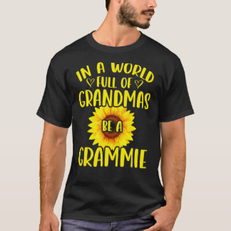 祖母に満ちた世界では蓄光器のひまわりになる Tシャツ