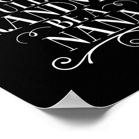 祖母に満ちた世界でナナ引用文になる ポスター (角)