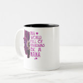 祖母に満ちた世界でNaNaPurple Anemone ツートーンマグカップ (正面左)