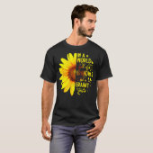 祖母に満ちた世界のヒマワリはおばあさん Tシャツ (正面フル)
