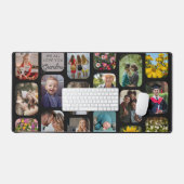 祖母に17枚のモダン写真エレガントギフトを追加 デスクマット (キーボード&マウス)