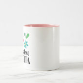 . .祖母のお母さんへのアヴェリタの贈り物の日 ツートーンマグカップ (中央)