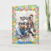 祖母のためのイースターフレームに2枚の写真を追加 カード (正面)