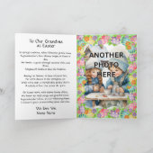 祖母のためのイースターフレームに2枚の写真を追加 カード (内部)