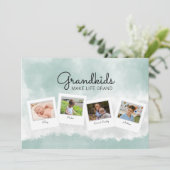 祖母のためのフォトコラージュ母の日カード カード (スタンド正面)